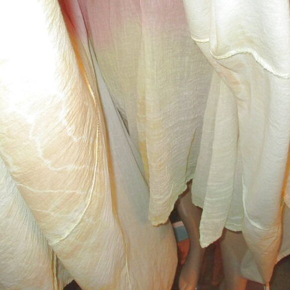 Pyramid Collection Maxi Dress Size L Gauze Sublimation Fairy Boho Coachella Y2K - Picture 5 of 12